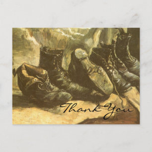 Carte Postale Les 3 paires de chaussures de Van Gogh