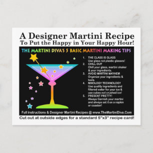 Carte postale Les 5 Conseils Martini Diva de base