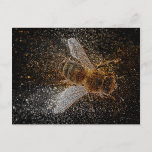 Carte Postale Les abeilles tombées sont magiques