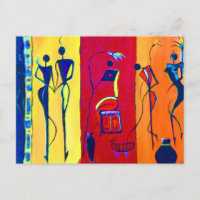 Les Africains font de l'art dans leurs phases de v
