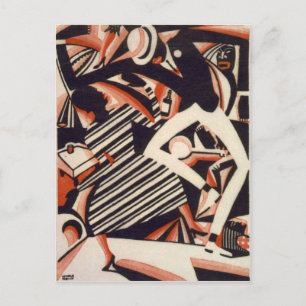 Carte Postale Les Afro-Américains des années 1920 - Dessin en de