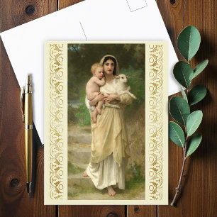 Carte Postale Les agneaux de William Bouguereau