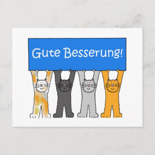 Carte Postale Les Allemands Vont Bien Bientôt Les Chats Caricatu