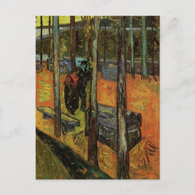 Carte Postale Les Alyscamps (cimetière) par Vincent van Gogh (Devant)