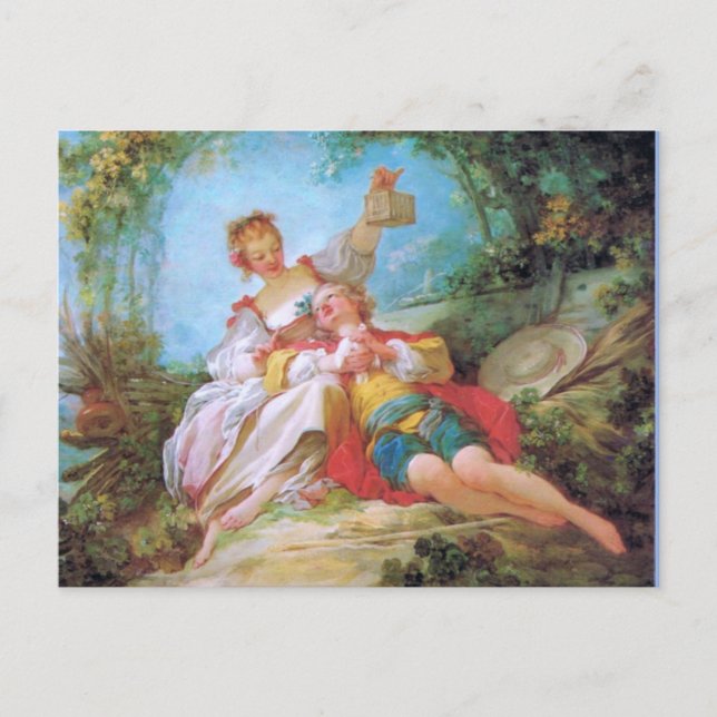 Carte Postale Les amants heureux (Devant)