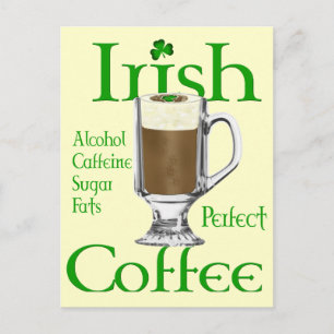 Carte Postale Les amateurs de café irlandais cadeaux