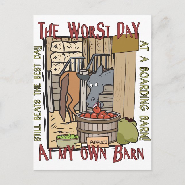 Carte Postale Les amateurs de chevaux cadeaux (Devant)