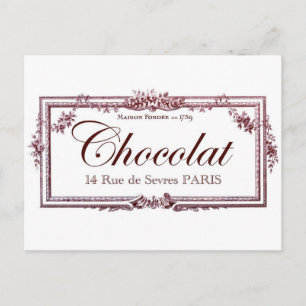 Carte Postale Les amateurs de chocolat.... amour pour l'art vint
