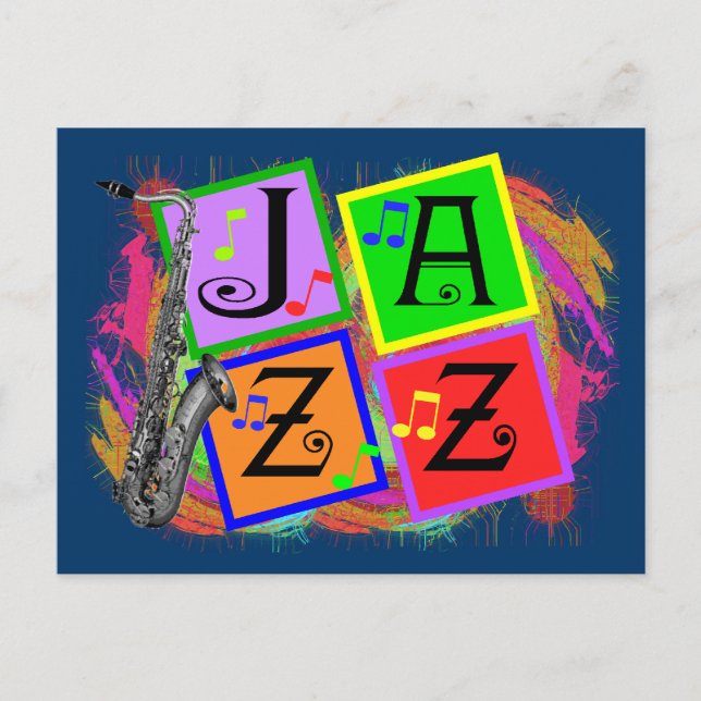 Carte Postale Les amateurs de jazz (Devant)
