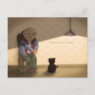 Carte Postale Les amis ne disent jamais adieu