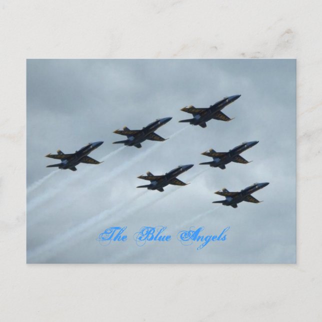 Carte Postale Les anges bleus (Devant)