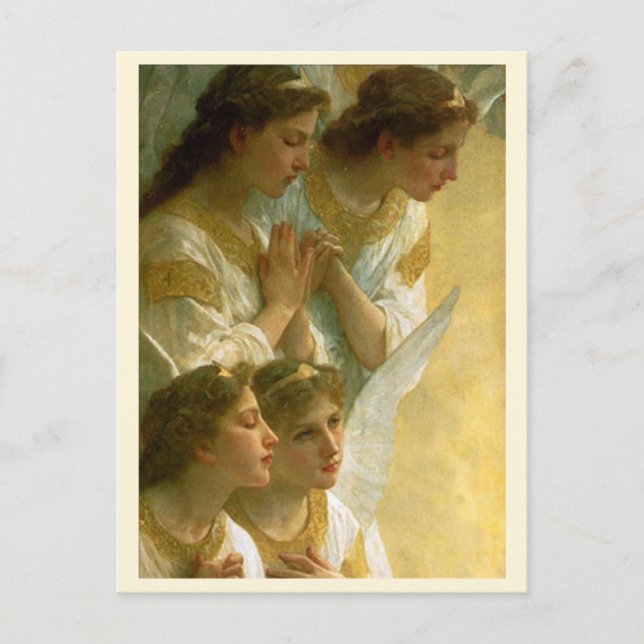 Carte Postale Les Anges de Bouguereau (Devant)