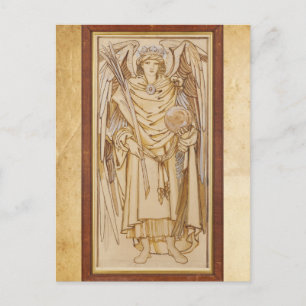 Carte Postale Les anges des vertus de la hiérarchie par Burne-Jo