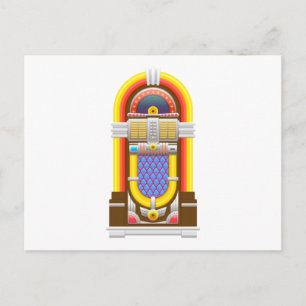 Carte Postale les années 50 juke-box à l'ancienne