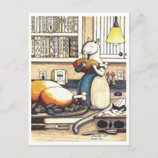 Carte postale: Les antiquités dans la cuisine
