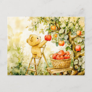 Carte Postale Les Apples de Teddy Bear
