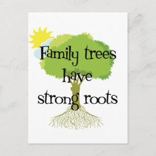 Carte Postale Les Arbres Familiaux Ont De Fortes Racines