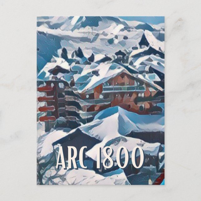 Carte Postale Les Arcs Station de ski  (Devant)