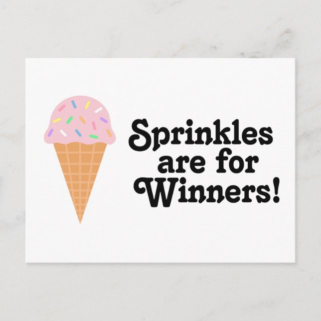 Carte Postale Les arrosages sont pour les gagnants, Champ! (Devant)