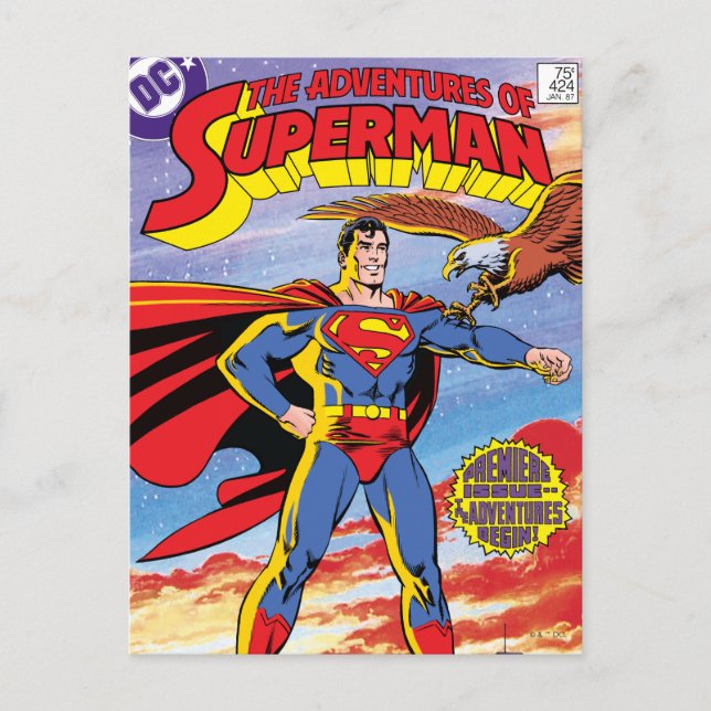 Carte Postale Les aventures de Superman #424 (Devant)