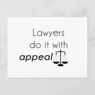 Carte Postale Les avocats le font avec