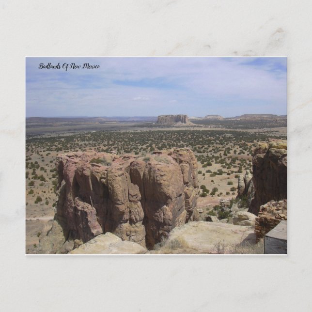Carte Postale Les Badlands Du Nouveau-Mexique (Devant)