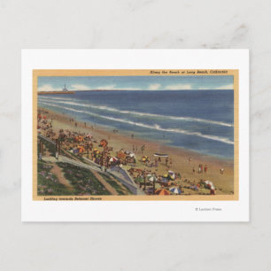 Carte Postale Les bains de soleil tournent vers Belmont Shores