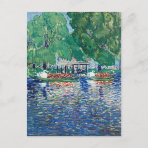 Carte Postale Les bateaux à cygne George Luks