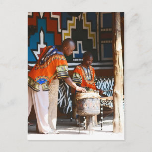 Carte Postale Les battements de tambour d'Afrique