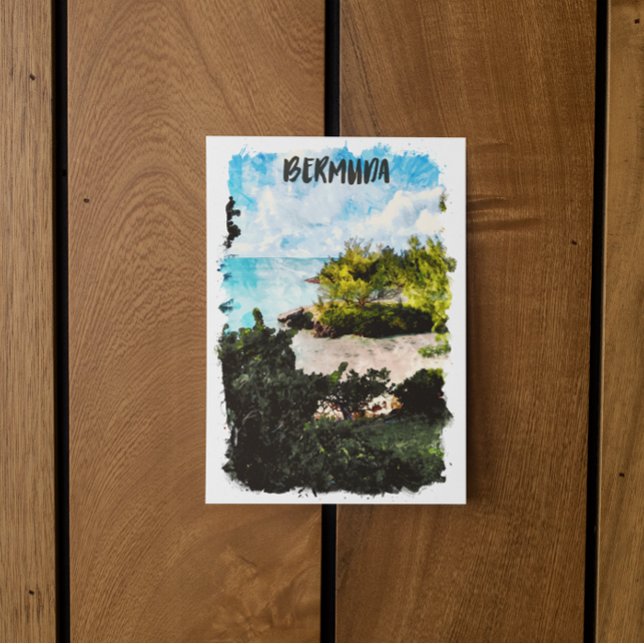 Carte Postale Les Bermudes Paysages tropicaux (bermuda travel postcard)