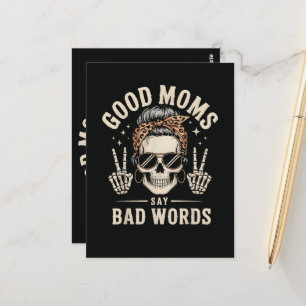 Carte Postale Les bonnes mamans disent des gros mots drôles