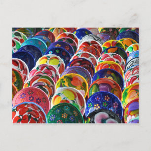 Carte Postale Les Bowls Mexicains Mayas Colorés
