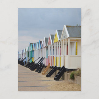 Carte Postale Les Cabanes De Plage Peintes De Couleur Vive