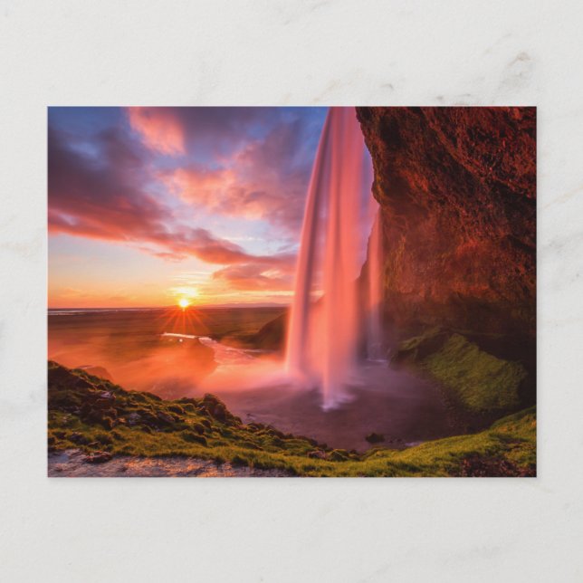 Carte Postale Les cascades | Cascade de Seljalandsfoss (Devant)