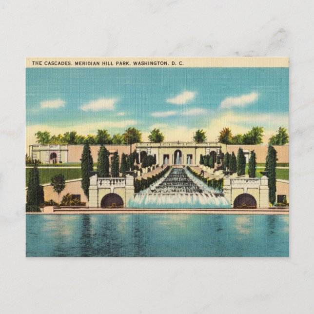 Carte Postale Les Cascades, Meridian Hill Park, Washington D.C. (Devant)