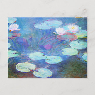 Carte Postale Les célèbres Nymphéas de Monet, Rose, 1899,