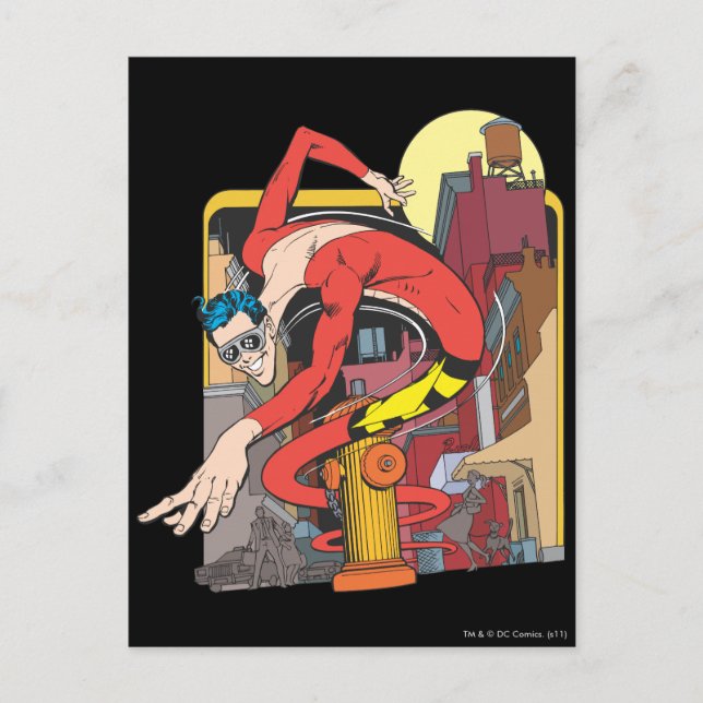 Carte Postale Les changements de forme de l'homme en plastique d (Devant)
