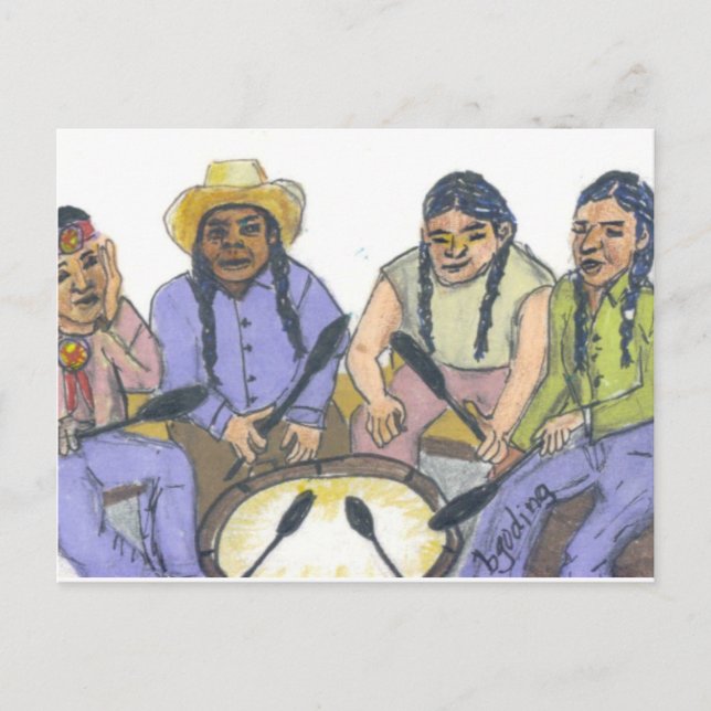 Carte Postale Les chanteurs (Devant)