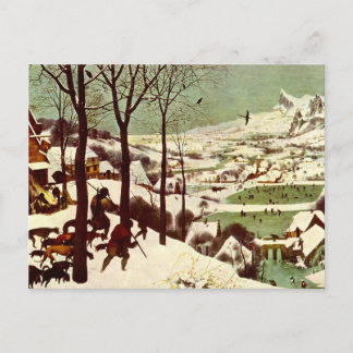 Carte Postale Les chasseurs dans la neige - 1565