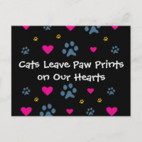 Les chats laissent des Empreintes de pattes dans n