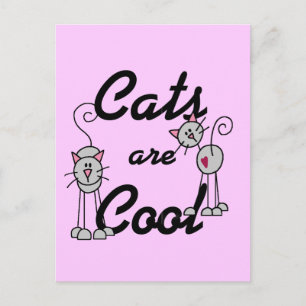 Carte Postale Les chats sont les T-shirts et les cadeaux frais