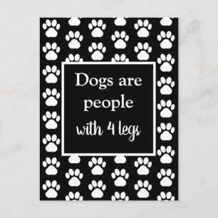 Carte Postale Les chiens d'animaux de compagnie amusants sont de