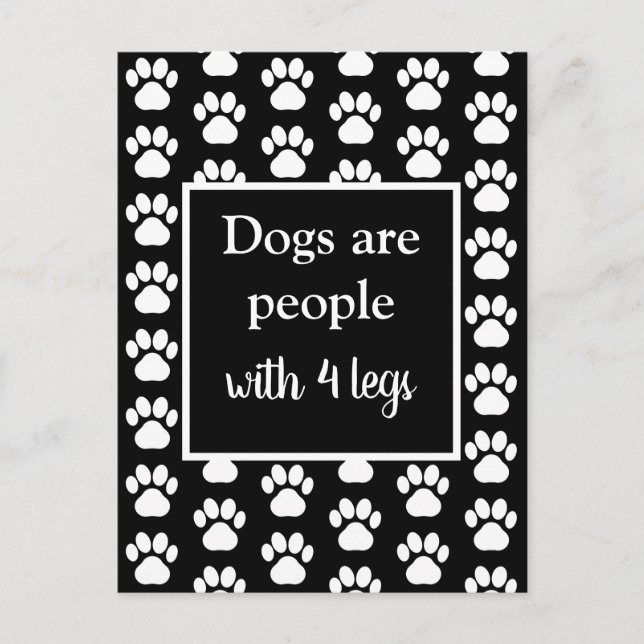 Carte Postale Les chiens d'animaux de compagnie amusants sont de (Devant)