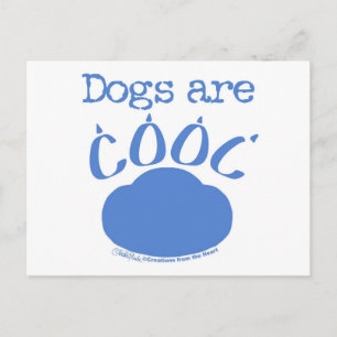 Carte Postale Les CHIENS sont Empreintes de pattes Cool