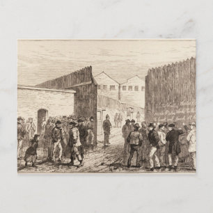 Carte Postale Les chômeurs de Londres