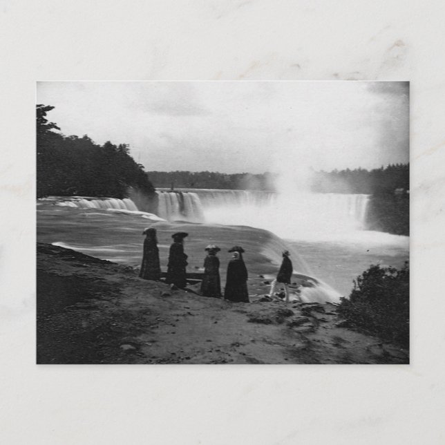 Carte Postale Les Chutes du Niagara ~ 1853 (Devant)