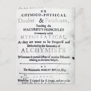 Carte Postale 'Les Chymistes sceptiques'