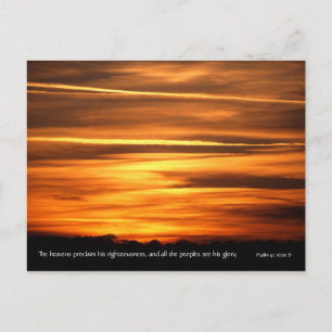 Carte Postale Les cieux déclarent   v2   Psaume 97 v 6