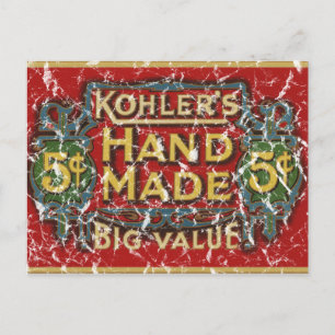 Carte Postale Les cigares de Kohler - 1900 - en détresse