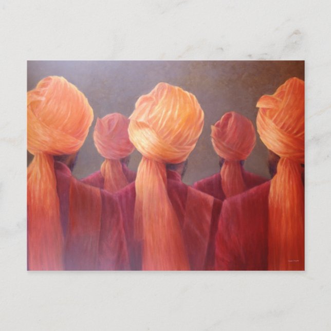 Carte Postale Les cinq têtes (Devant)